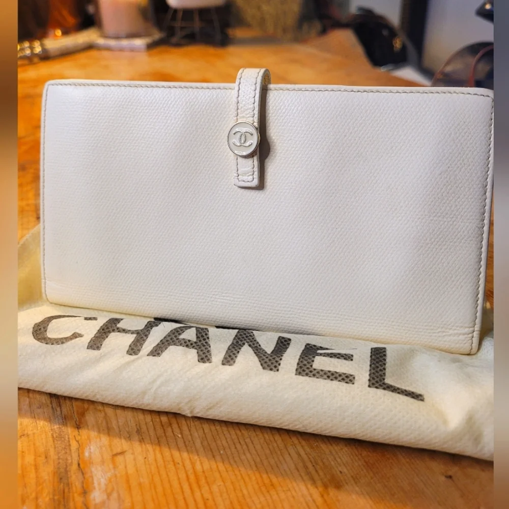 Chanel Coco Button Bifold Wallet